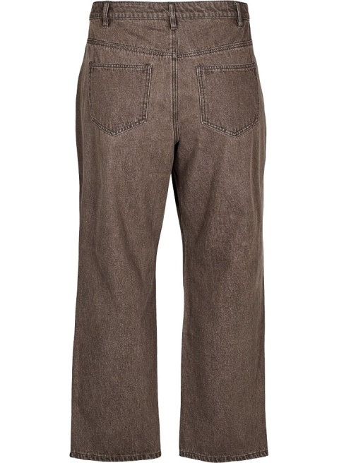 ZIZZI BRĄZOWE SPODNIE JEANSY PROSTA NOGAWKA BAWEŁNA 096A