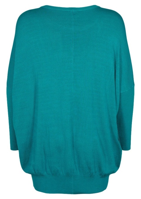 ZIZZI CUDOWNA TURKUSOWA TUNIKA DZIANINA 099A