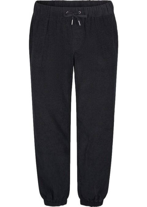 ZIZZI CZARNE LUŹNE SZTRUKSOWE SPODNIE GUMKA 541A