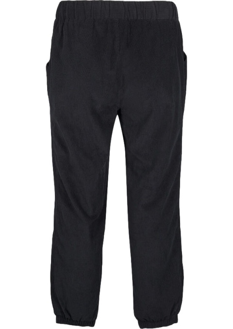 ZIZZI CZARNE LUŹNE SZTRUKSOWE SPODNIE GUMKA 541A