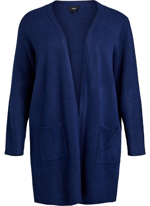 ZIZZI DZIANINOWY GRANATOWY KARDIGAN 176B