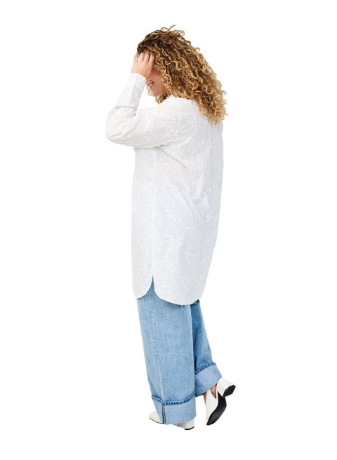 ZIZZI ELEGANCKA TUNIKA KOSZULA WZÓR HAFT 375B