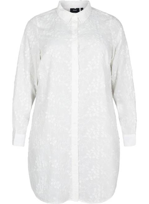 ZIZZI ELEGANCKA TUNIKA KOSZULA WZÓR HAFT 375B