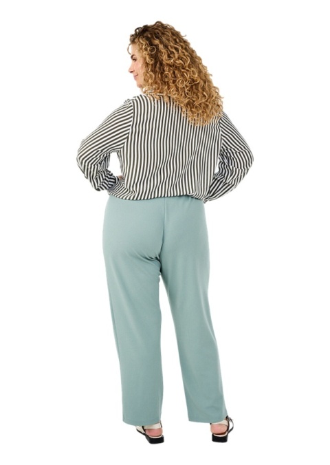 ZIZZI ELEGANCKIE ZIELONE SPODNIE PROSTA NOGAWKA 007A