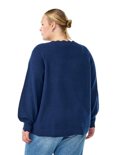 ZIZZI GRANATOWY SWETER BLUZKA DZIANINA 474A