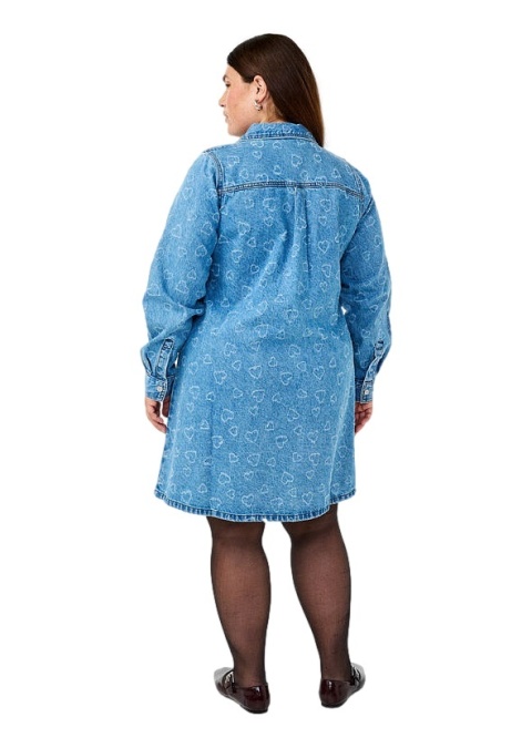 ZIZZI JEANSOWA SUKIENKA GUZIKI WZÓR 044C