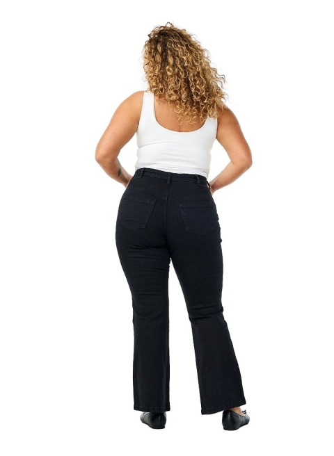 ZIZZI KLASYCZNE CZARNE JEANSY BOOTCUT 664P N82