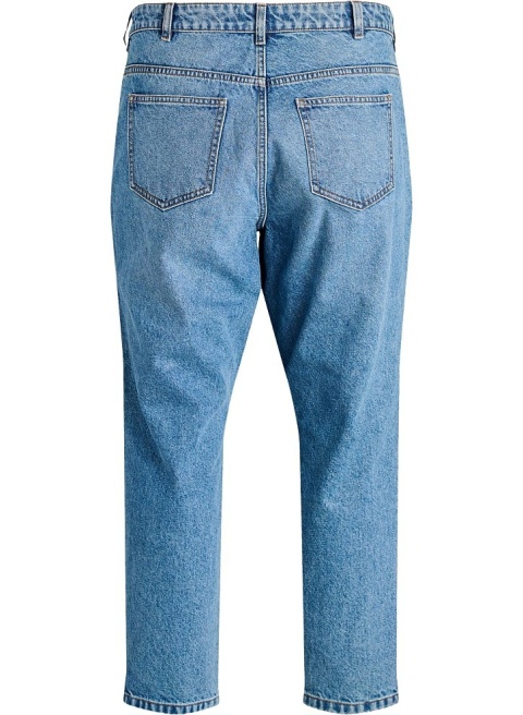 ZIZZI SPODNIE JEANSY NIEBIESKIE MOM FIT BAWEŁNA 042N