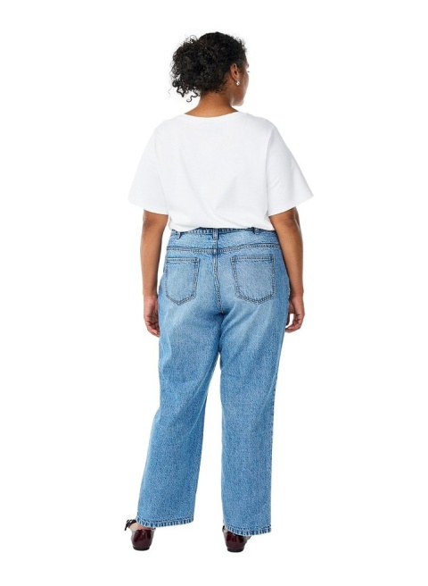 ZIZZI SPODNIE JEANSY Z PROSTĄ NOGAWKĄ WYSOKI STAN 088M