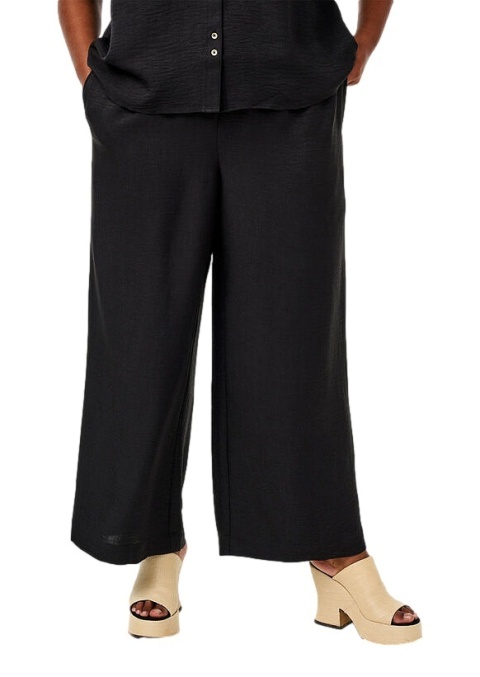 ZIZZI SZEROKIE CZARNE SPODNIE 226B