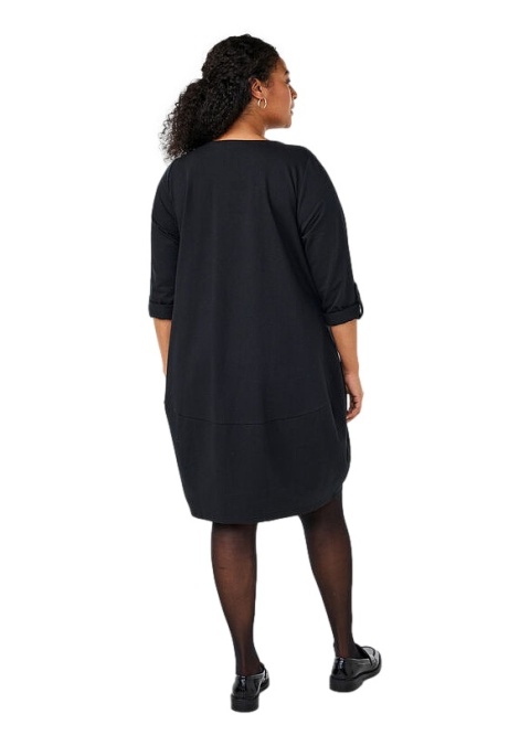 ZIZZI WYGODNA CZARNA SUKIENKA BALONOWA 235A