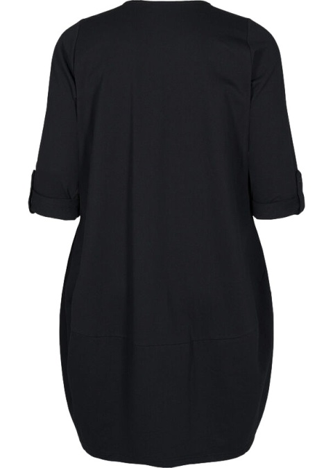 ZIZZI WYGODNA CZARNA SUKIENKA BALONOWA 235A