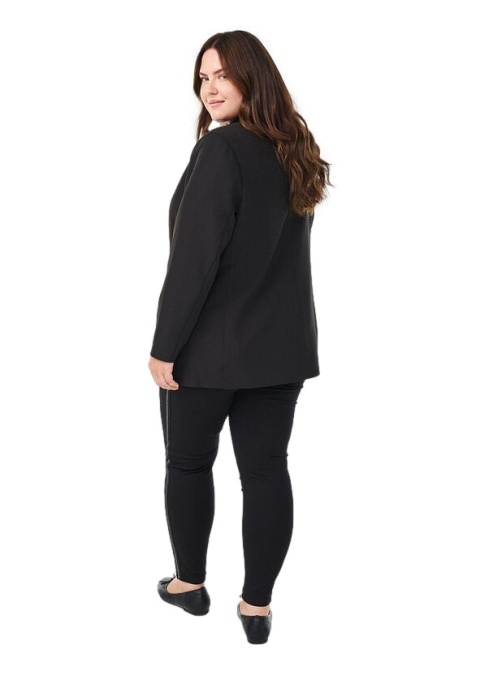 ZIZZI WYGODNE CZARNE LEGGINSY PASEK 232A