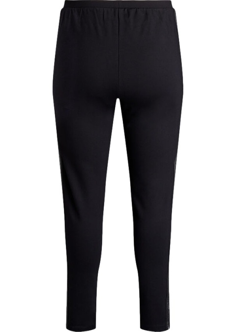 ZIZZI WYGODNE CZARNE LEGGINSY PASEK 232A