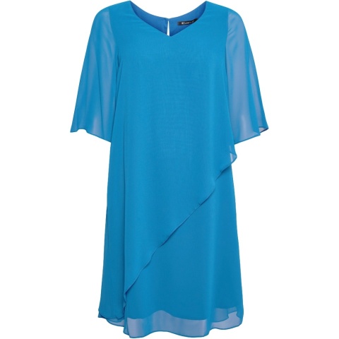 SEMPRE PRU ELEGANCKA WIZYTOWA SUKIENKA NIEBIESKA S785