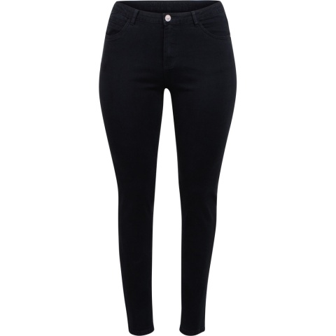 ADIA SPODNIE JEANSY ZWĘŻANE CZARNE A154