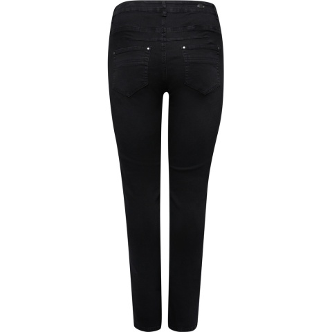 ADIA SPODNIE JEANSY PROSTE CZARNE A177