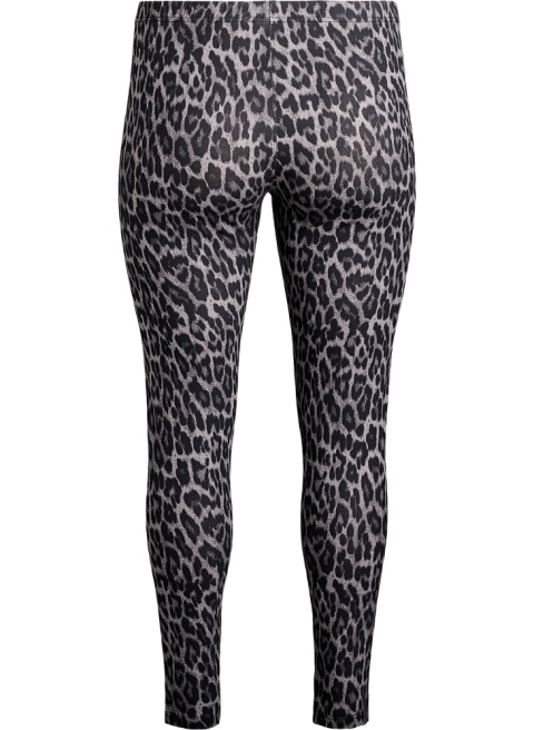 ZIZZI FANTASTYCZNE SPODNIE LEGGINSY PANTERKA SZARE 011D