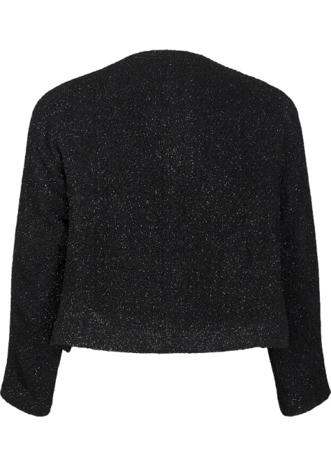 ZIZZI CZARNY ŻAKIET BROKAT KOKARDA 288A