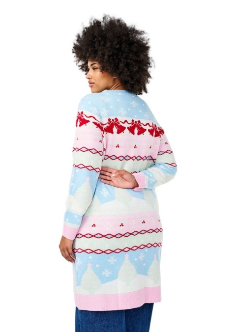 ZIZZI DZIANINOWA SUKIENKA TUNIKA ŚWIĄTECZNY WZÓR 357B