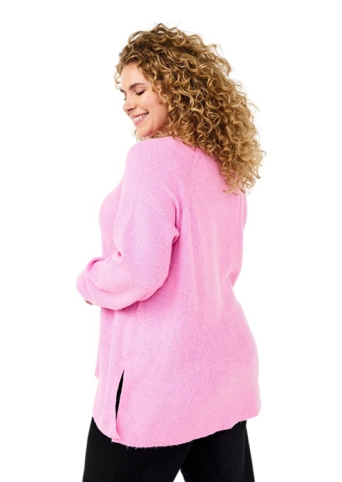 ZIZZI RÓŻOWA BLUZKA SWETER DZIANINA 279D