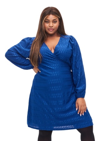 ZIZZI ZJAWISKKOWA NIEBIESKA SUKIENKA KOPERTOWA 099A