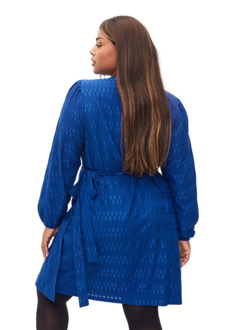 ZIZZI ZJAWISKKOWA NIEBIESKA SUKIENKA KOPERTOWA 099A