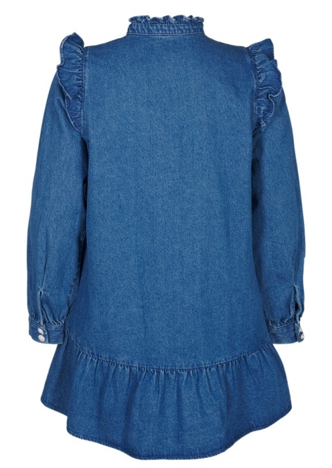 ZIZZI JEANSOWA SUKIENKA TUNIKA FALBANY 587C