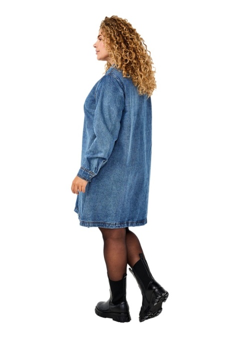 ZIZZI KRÓTKA NIEBIESKA JEANSOWA SUKIENKA TUNIKA 046F