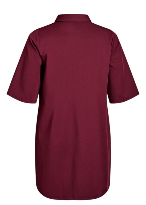 ZIZZI KRÓTKA BORDOWA SUKIENKA KOSZULOWA 928A