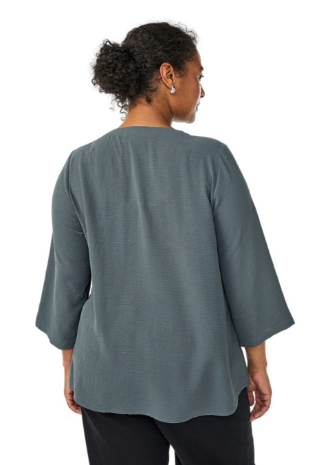 ZIZZI ZIELONA WYGODNA LUŹNA BLUZKA 054C