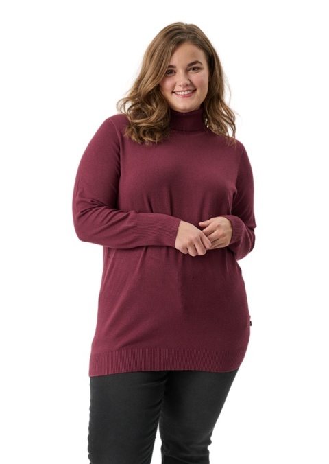ADIA BORDOWA BLUZKA DZIANINOWA SWETER Z GOLFEM A187