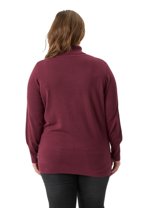 ADIA BORDOWA BLUZKA DZIANINOWA SWETER Z GOLFEM A187