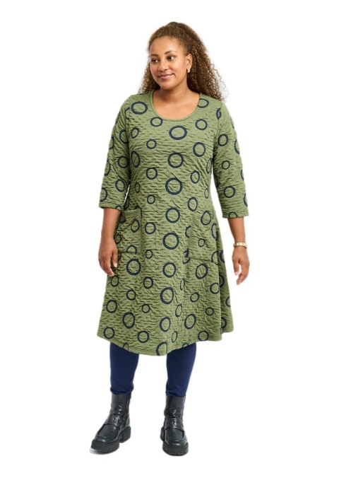 PONT NEUF KOBIECA ZIELONA SUKIENKA WZÓR KOŁA V284