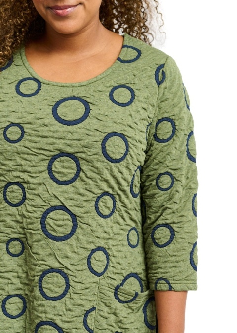 PONT NEUF KOBIECA ZIELONA SUKIENKA WZÓR KOŁA V284