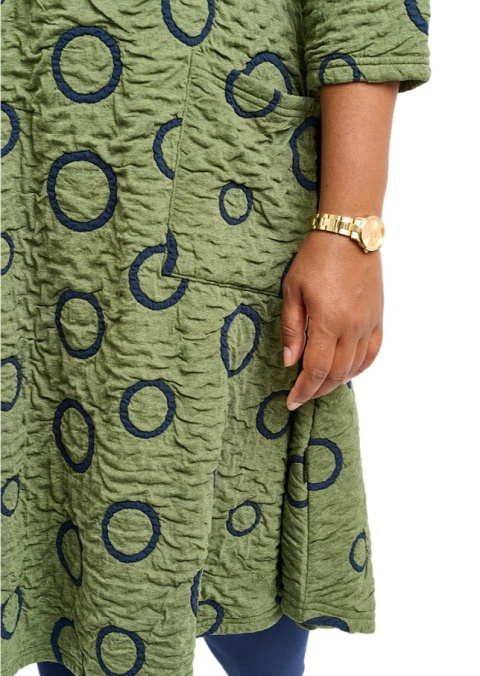 PONT NEUF KOBIECA ZIELONA SUKIENKA WZÓR KOŁA V284