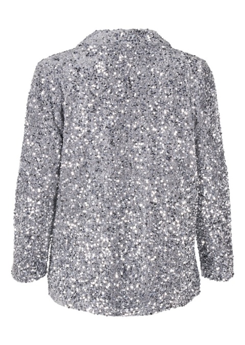 ZIZZI FANTASTYCZNA SREBRNA MARYNARKA CEKINY 276C