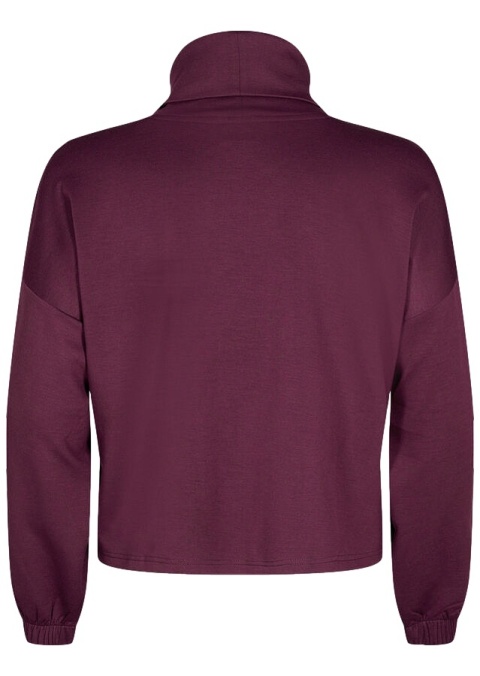 ZIZZI CIEMNO BORDOWA BLUZA GOLF 055J