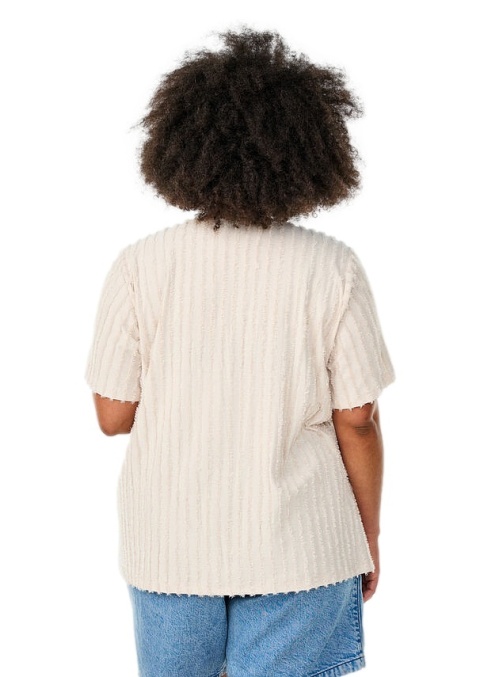 ZIZZI ŚLICZNA BEŻOWA BLUZKA PASKI WZÓR 143A