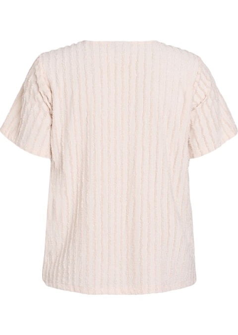 ZIZZI ŚLICZNA BEŻOWA BLUZKA PASKI WZÓR 143A