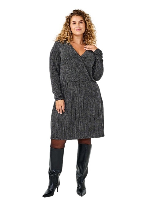 ZIZZI CZARNA ELEGANCKA SYLWESTROWA SUKIENKA 277F