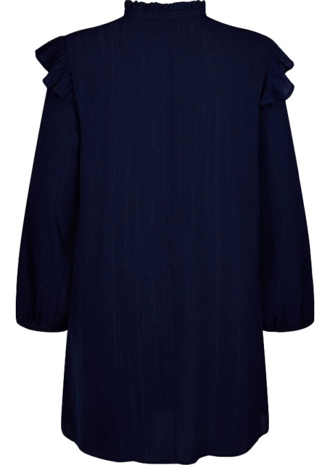 ZIZZI GRANATOWA SUKIENKA TUNIKA FALBANY 000L