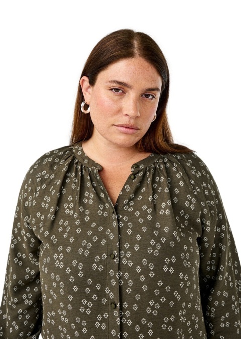 ZIZZI DŁUGA KOSZULA TUNIKA WZÓR WISKOZA 492B