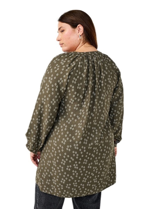 ZIZZI DŁUGA KOSZULA TUNIKA WZÓR WISKOZA 492B