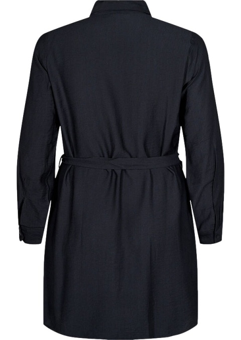 ZIZZI ELEGANCKA CZARNA SUKIENKA KOSZULOWA 553AW