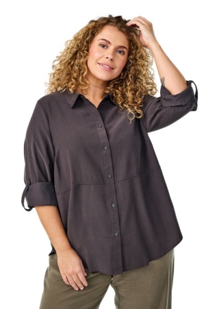 ZIZZI PIĘKNA CIEMNOSZARA KOSZULA 053A