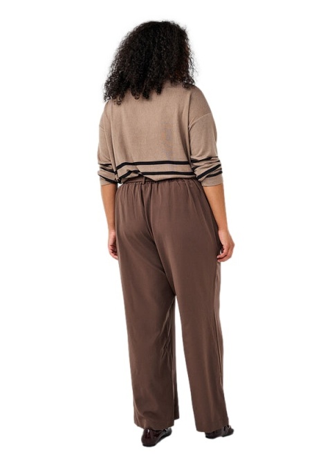 ZIZZI LUŹNE BRĄZOWE ELEGANCKIE SPODNIE 427A