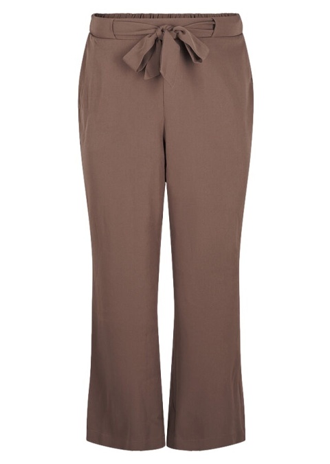 ZIZZI LUŹNE BRĄZOWE ELEGANCKIE SPODNIE 427A