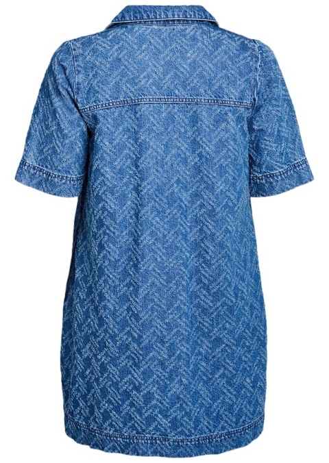 ZIZZI NIEBIESKA JEANSOWA SUKIENKA WZÓR BAWEŁNA 088K