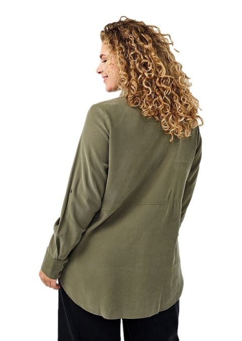 ZIZZI PIĘKNA ZIELONA KOSZULA 053A